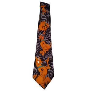 Vintage Scooby Doo Tie Necktie 1999 Cartoon Network Bones